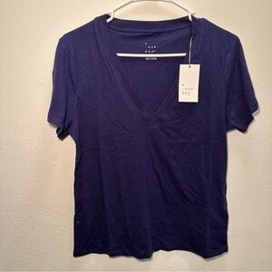 NWT A New Day Women’s Everyday Navy Tee Shirt Top Size X Small